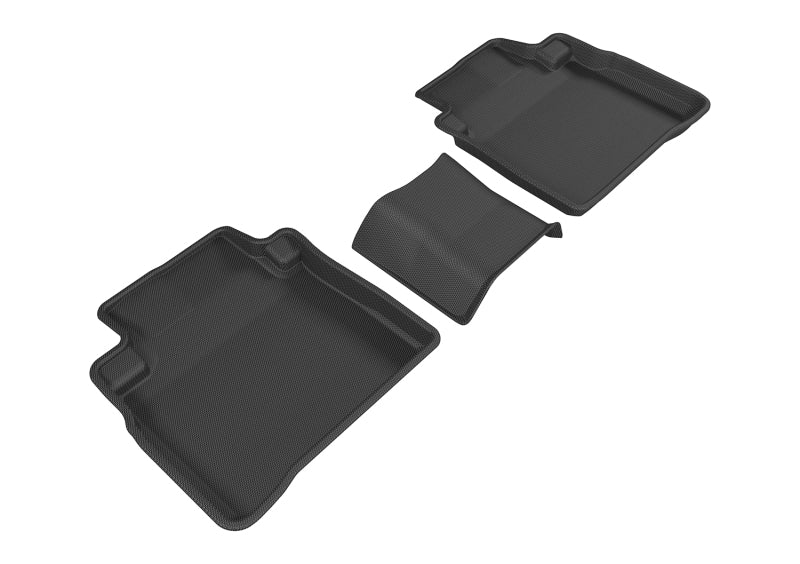 3D MAXpider 2016-2019 Nissan Maxima Kagu 2nd Row Floormats - Black L1NS08821509