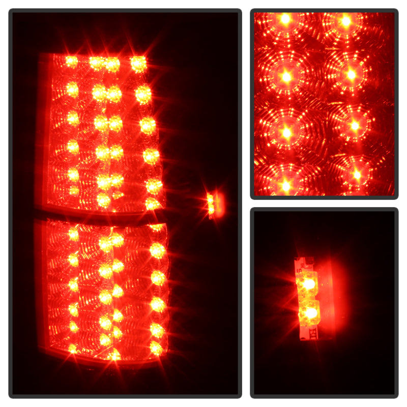 Spyder Chevy Suburban/GMC Yukon/Yukon Denali 07-14 LED Tail Lights Blk Smke ALT-YD-CSUB07-LED-BSM 5078087