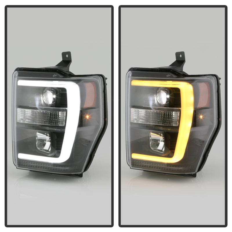 Spyder Ford F-250/350/450 08-10 V2 High-Power LED Headlights-Switch Back-Black PRO-YD-FS08PL-SBLB-BK 5087751