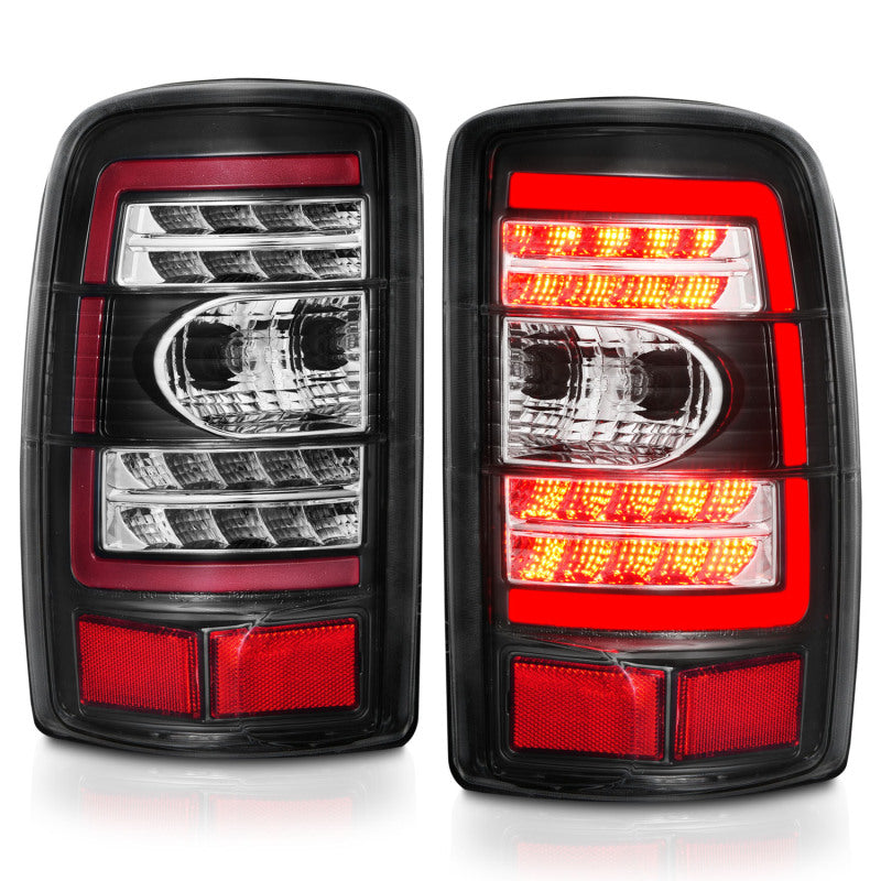 ANZO 2000-2006 Chevrolet Tahoe LED Tail Lights w/ Clear Lens Black Housing 311362