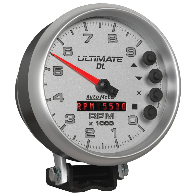 Autometer 5in Ultimate DL Tach 9000 RPM Silver ATM6894