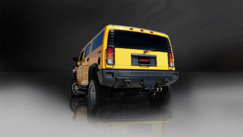 Corsa Performance 03-06 Hummer H2 6.0L V8 Polished Sport Cat-Back Exhaust