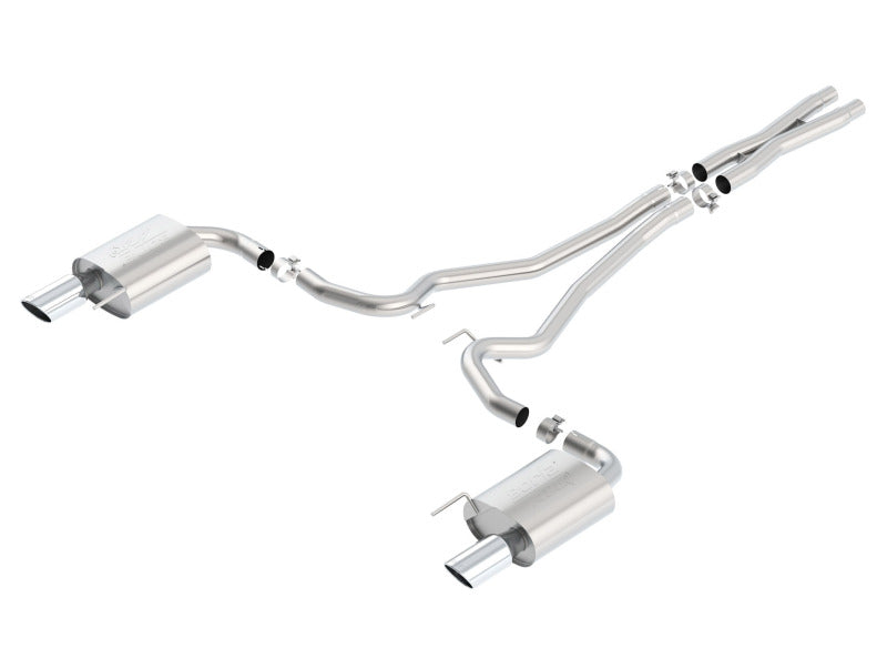 Borla Atak S Cat-Back 15-17 Ford Mustang GT 5.0L V8 MT/AT 2.5in pipe 4in tip 140591