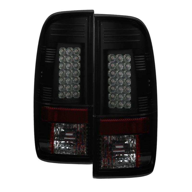 Spyder Ford F150 side 97-03/F250 Super Duty 99-07 LED Tail Lights Blk Smke ALT-YD-FF15097-LED-BSM 5078179