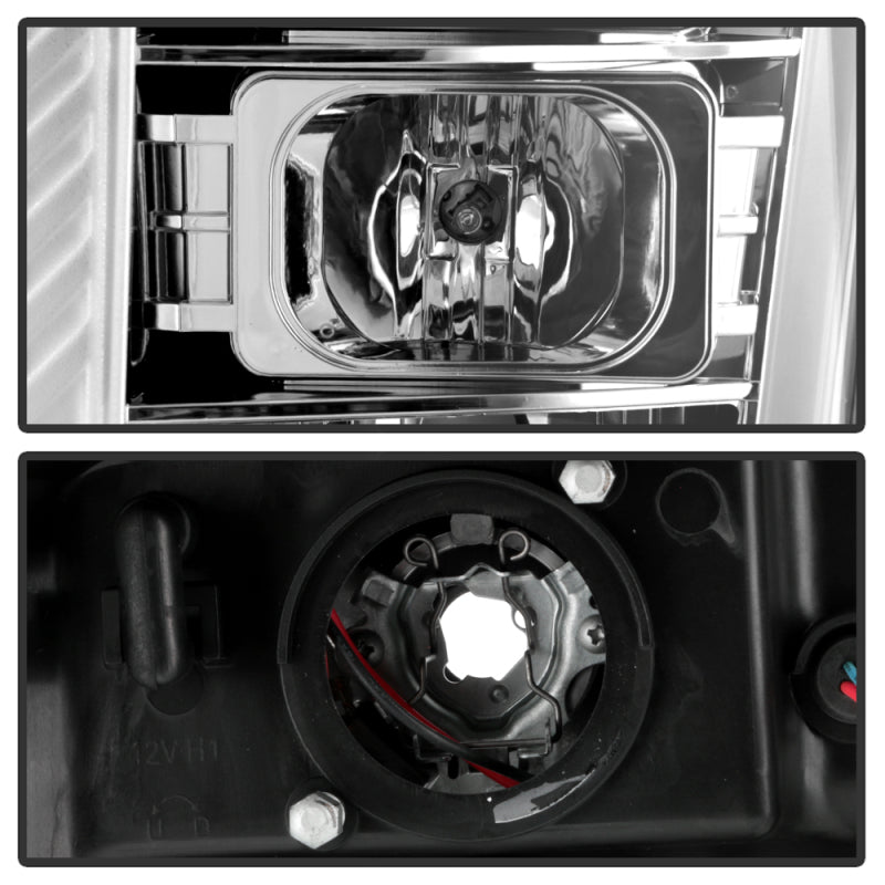 Spyder Ford F250/350/450 11-16 V2 High-Power LED Headlights-White Light Bar-Chrome PRO-YD-FS11V2PL-C 5087881