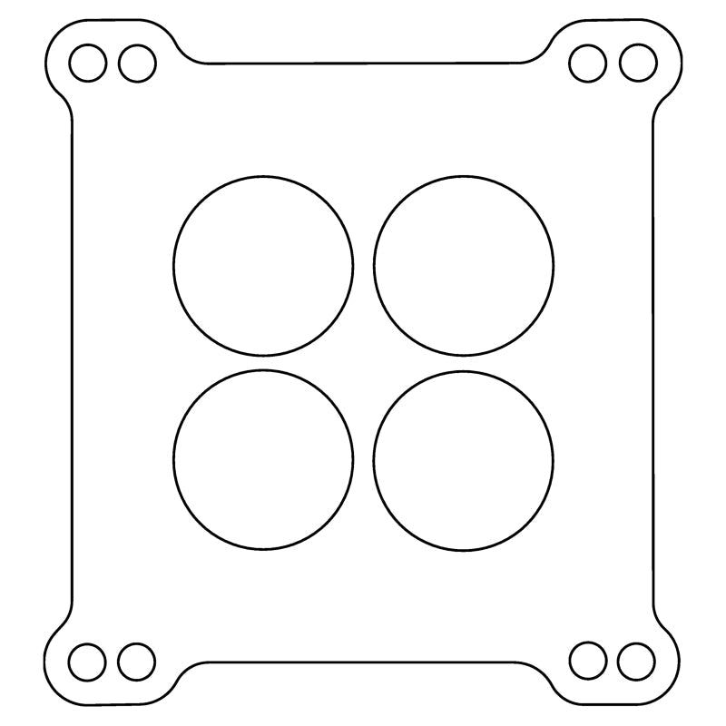 Cometic Gasket Cometic Carter AFB Holley 4 Barrel .039in Fiber Carburetor Gasket - 4-Hole - Double Drilled C15181