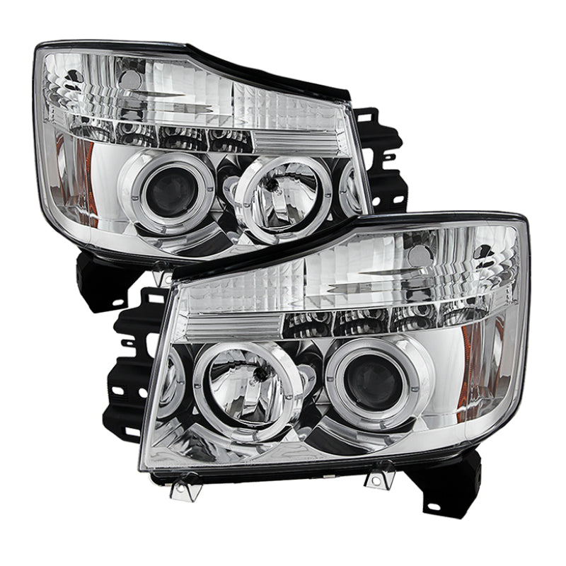 Spyder Nissan Titan 04-14/Armada 04-07 Projector Headlights LED Halo LED Chrm PRO-YD-NTI04-HL-C 5011589