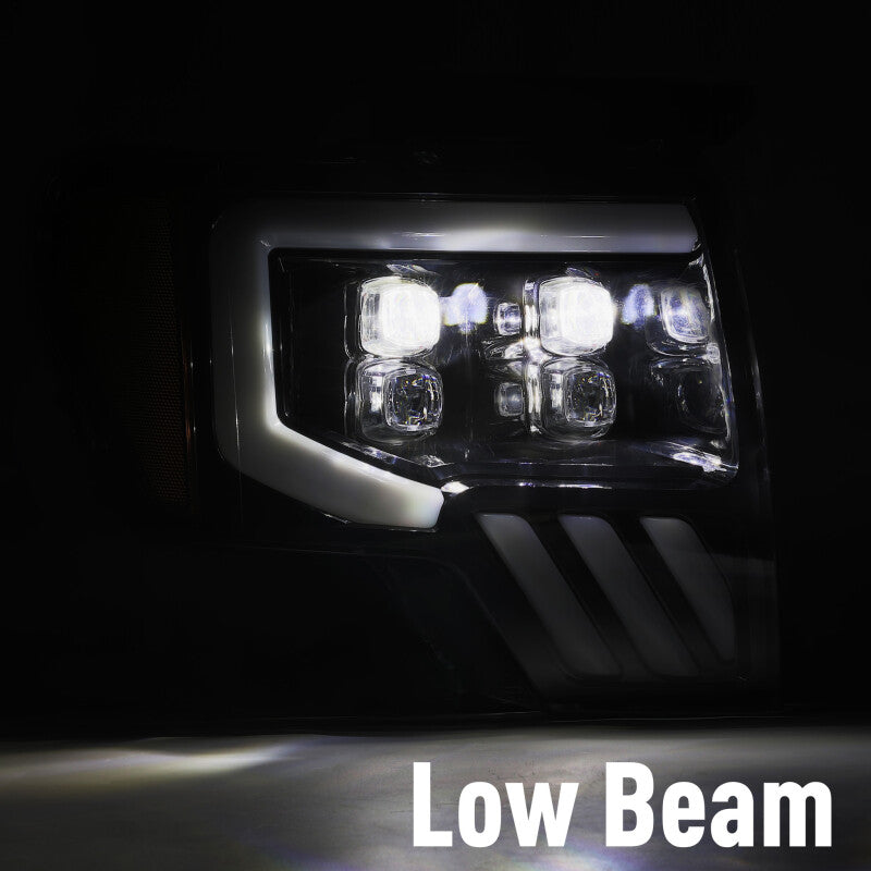 AlphaRex 09-14 Ford F-150 NOVA LED Proj Headlights Plank Style Gloss Black w/Activ Light/Seq Signal 880190 *Discontinued