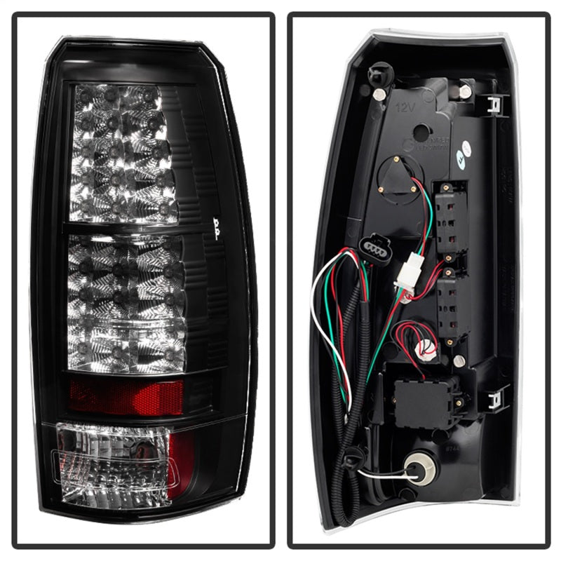 Spyder Chevy Avalanche 07-13 LED Tail Lights Black ALT-YD-CAV07-LED-BK 5032461