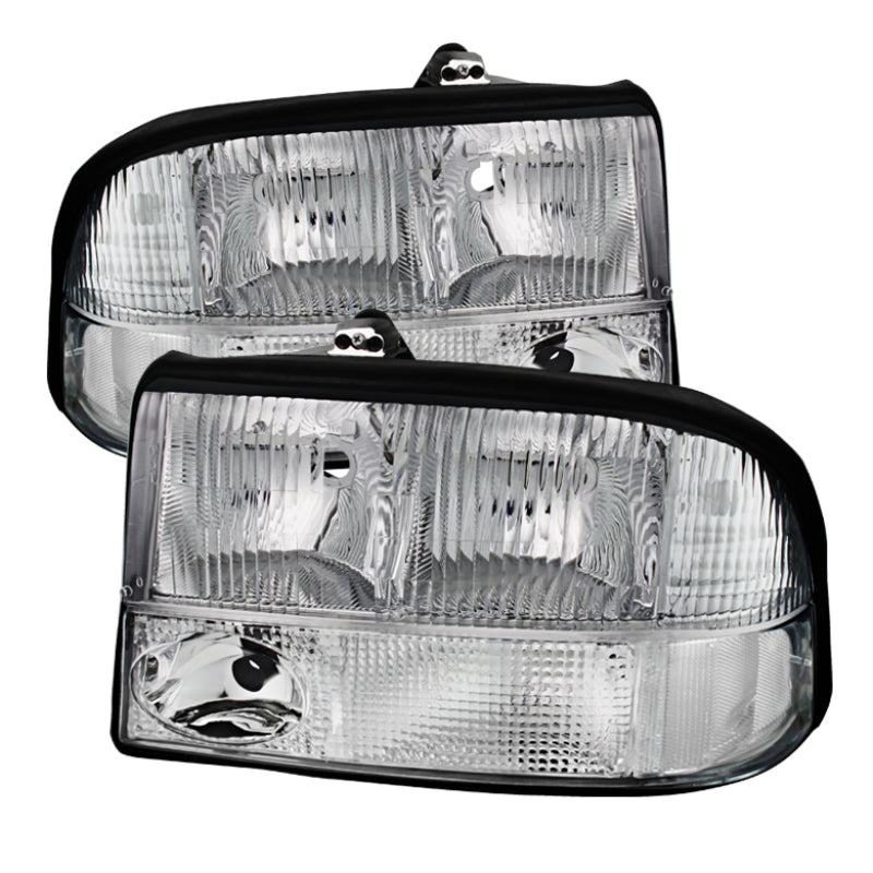 SPYDER Xtune Oldsmobile Bravada 98-01 Crystal Headlights Chrome HD-JH-GS1598-AM-C 9025488
