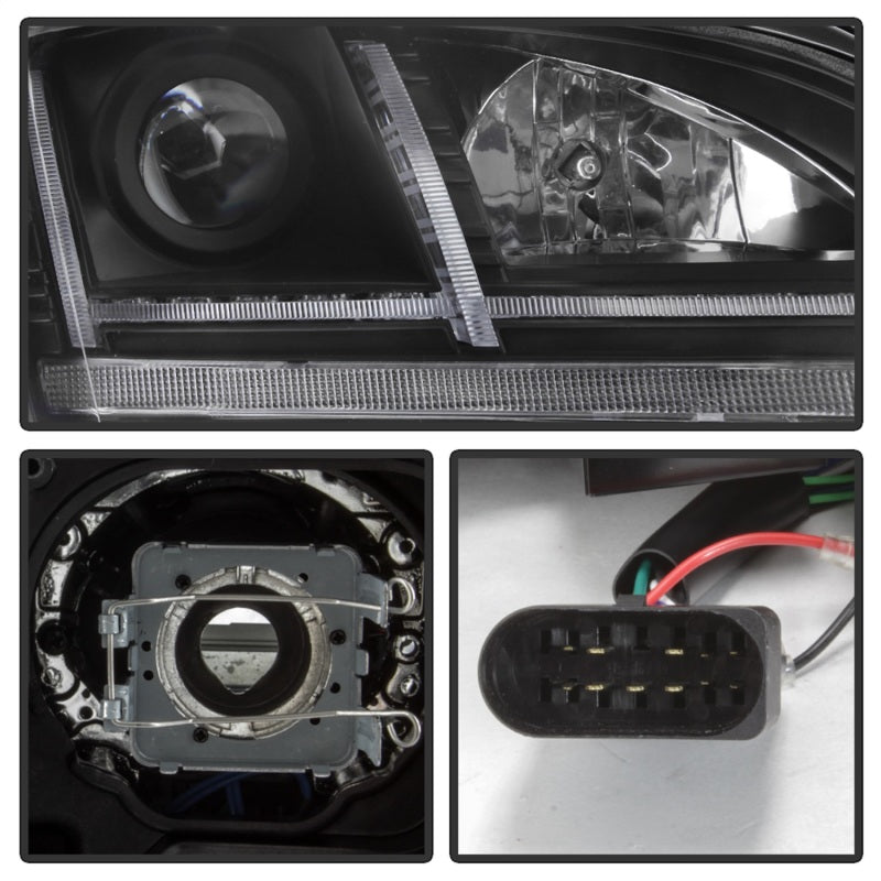Spyder 08-15 Audi TT HID Xenon Projector Headlights w/Seq Turn Signal - Blk (PRO-YD-ATT08-HID-BK) 5085542