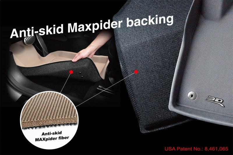 3D MAXpider 2009-2019 Volkswagen Tiguan/Tiguan Limited Classic 1st Row Floormat - Black L1VW02112209