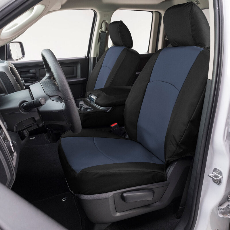Covercraft 24-25 Ford F250-F550 Endura PrecisionFit Custom Front Row Seat Covers- Blue/Black GTF4423ABENDB