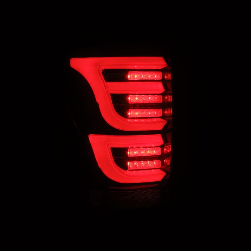 AlphaRex 07-13 Toyota Tundra LUXX-Series LED Tail Lights Black-Red 670050 *Discontinued