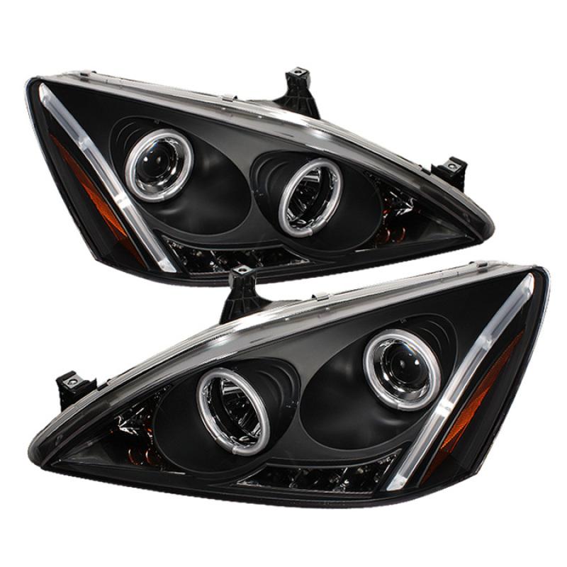 Spyder Honda Accord 03-07 Projector Headlights CCFL Halo LED Blk High H1 Low H1 PRO-YD-HA03-CCFL-BK 5029713