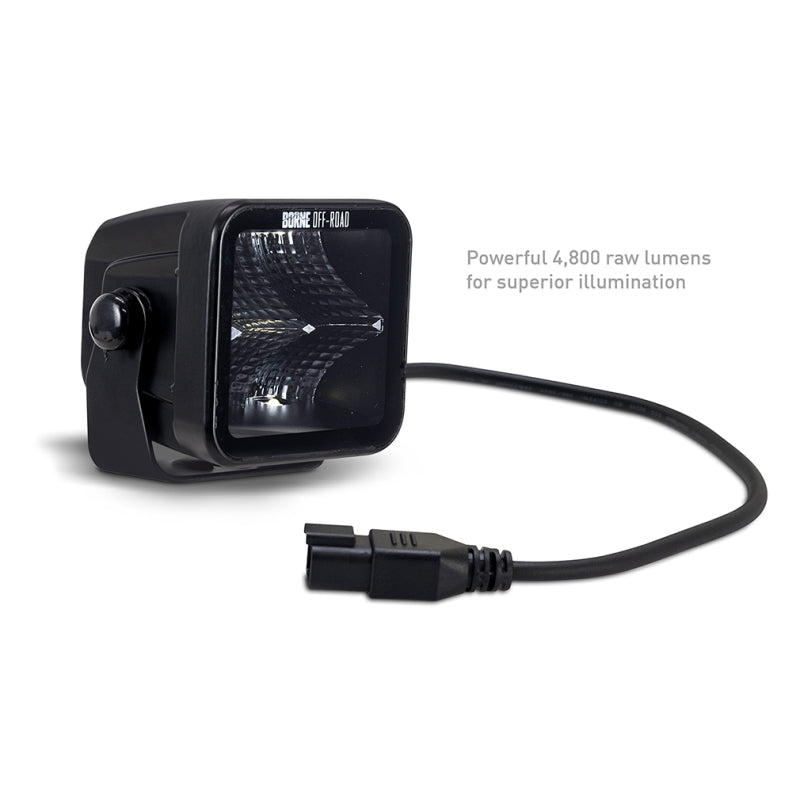 Borne Off-Road Light Pods (Kit of 2) 3x3 Flood BNLT-LP33-2F