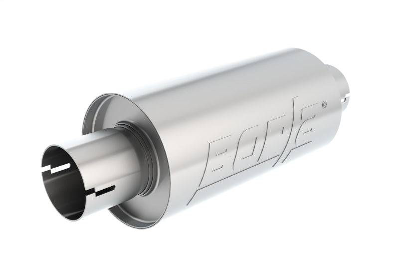 Borla Universal Pro-XS Round S-Type 2.5in Inlet/Outlet Center/Center Notched Muffler 400497