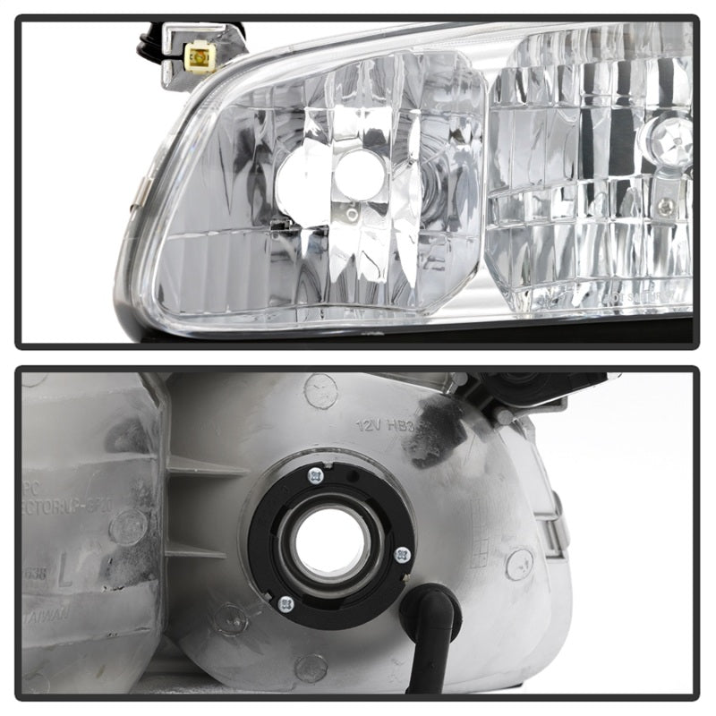 SPYDER xTune 00-01 Toyota Camry 4pc OEM Style Headlights w/Corner Lights - Chrome (HD-JH-TCAM00-SET-C) 9042812