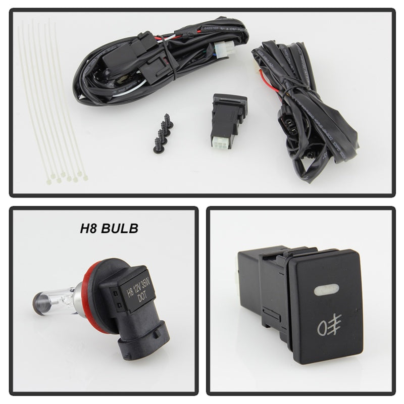 Spyder Toyota Sienna 11-17 SE Models Only OEM Fog Lights w/OEM Fit Switch - H8 (Included) - Clear 5086341