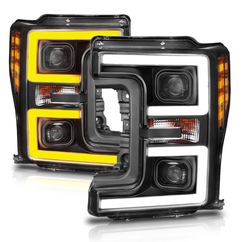 Anzo LED Headlights 17-18 Ford F-250 Projector Plank-Style