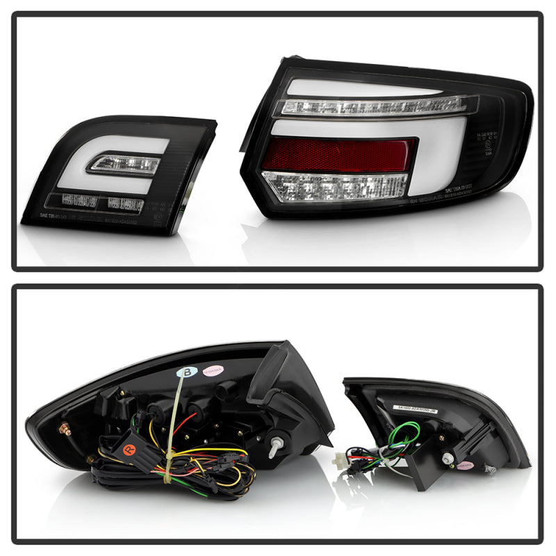 SPYDER 03-08 Audi A3 Full LED Tail Lights - Black (ALT-YD-AA303-LED-BK) 5089076