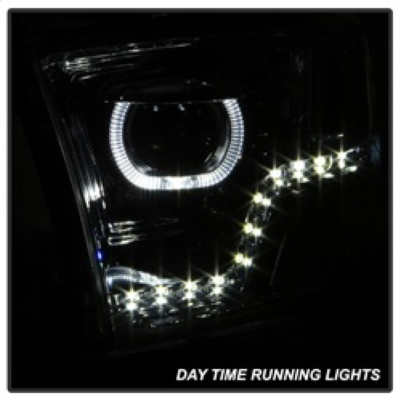 SPYDER xTune Dodge Ram 2009-2014 Halo LED Projector Headlights - Chrome PRO-JH-DR09-CFB-C 9036743