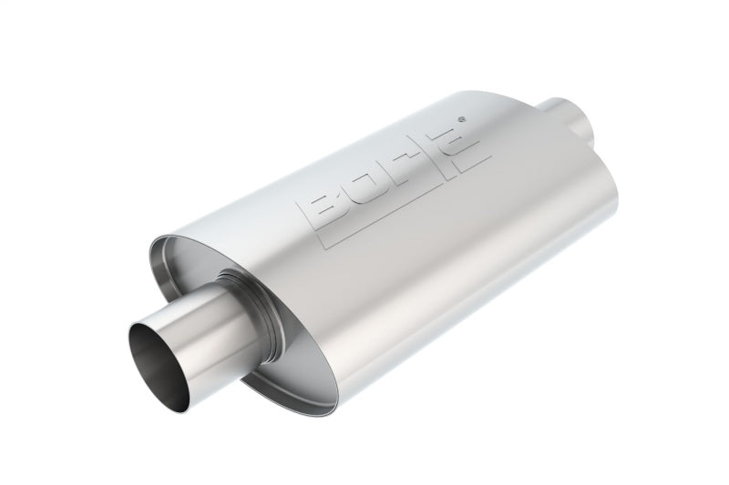Borla XR-1 Racing Sportsman 2 1/2 inch Outlet / 2 1/2 inch Inlet 12in Case Oval Muffler 40941