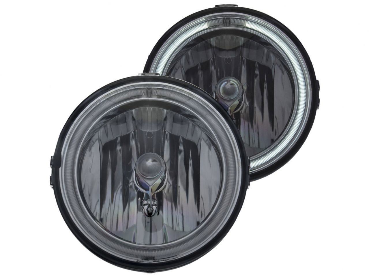 Anzo Driving Lights 2005-2009 Ford Mustang Euro FOG Lights Smoke w/ Halo (C