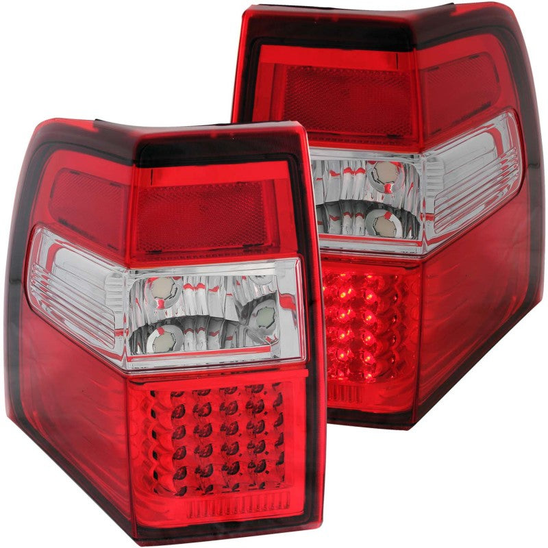 Anzo 2007-2014 Ford Expedition LED Tail lights Red/Clear