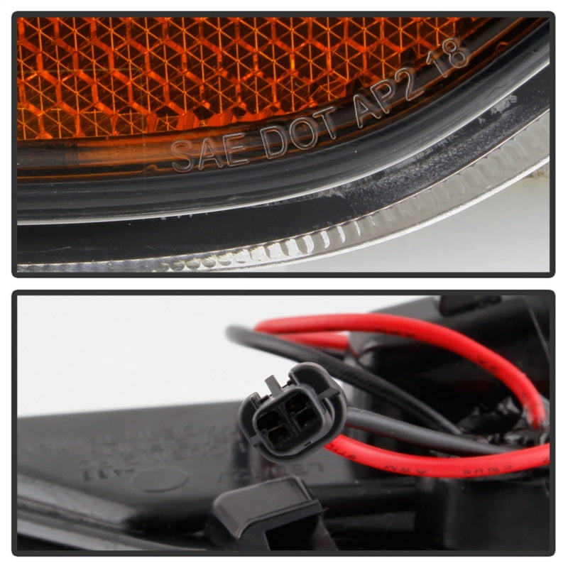 Spyder Jeep Wrangler 19-20 LED Side Marker Lights - Black (SML-YD-JW19-LED-BK) 5087836