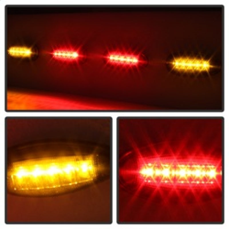 SPYDER Xtune Chevy Silverado 99-13 Dually 2 Red LED Amber LED Side Fender Lights Smoke ACC-LED-GMD99-SL-SM 9924682