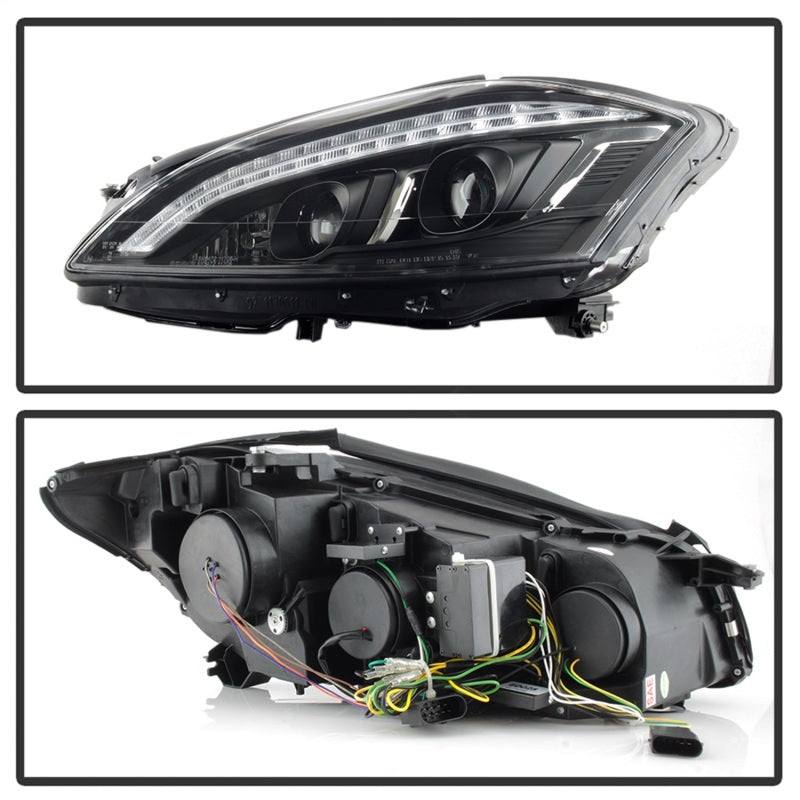 Spyder Mercedes W221 S Class 07-09 Headlights - HID Model Only - Black PRO-YD-MBW22107-HID-DRL-BK 5083890