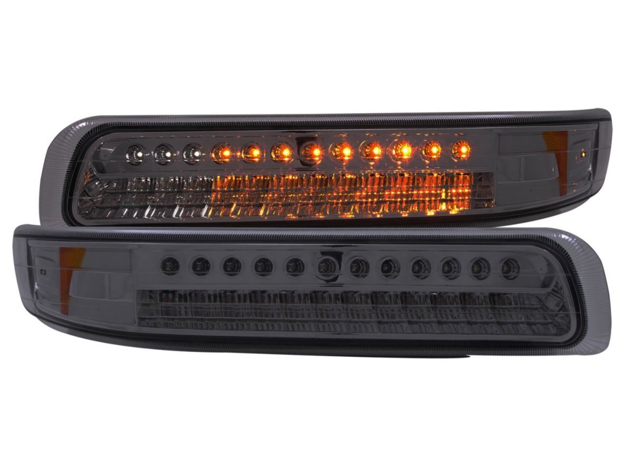 Anzo 1999-2002 Chevrolet Silverado 1500 LED Parking Lights Smoke w/ Amber R