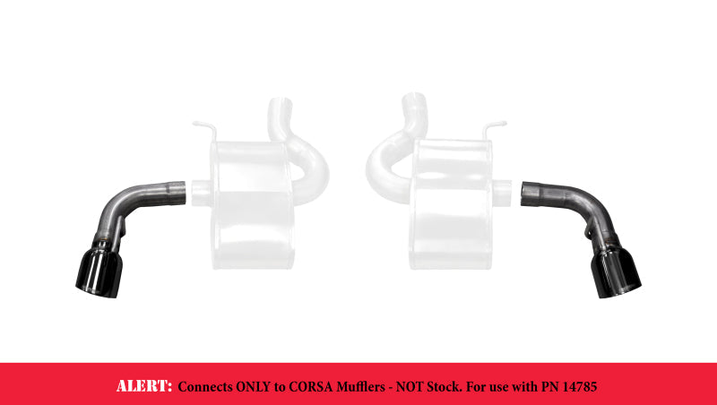 Corsa 16-17 Chevy Camaro SS 2.75in Inlet / 4.5in Outlet Black PVD Tip Kit (For Corsa Exhaust Only) 14775BLK