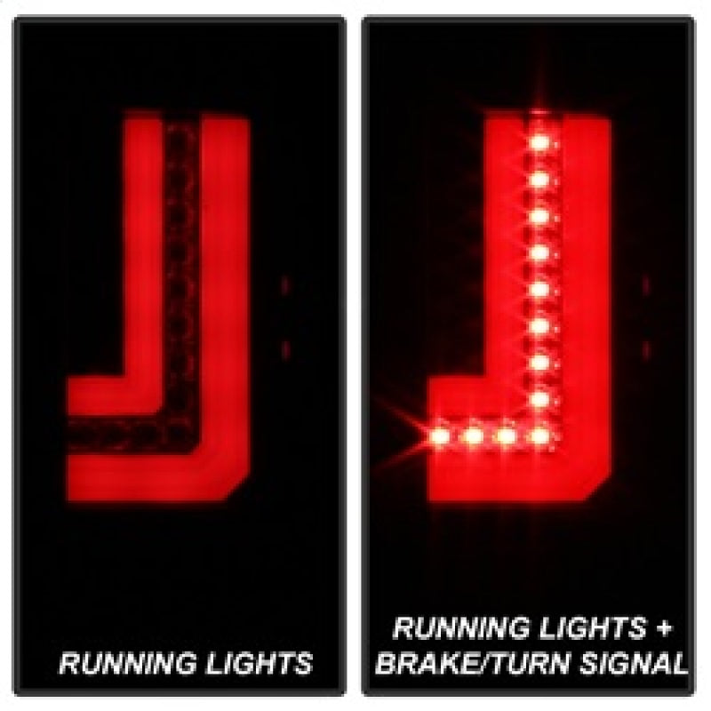 Spyder GMC Sierra 2016-2017 Light Bar LED Tail Lights - Black Smoke ALT-YD-GS16-LED-BSM 5083784