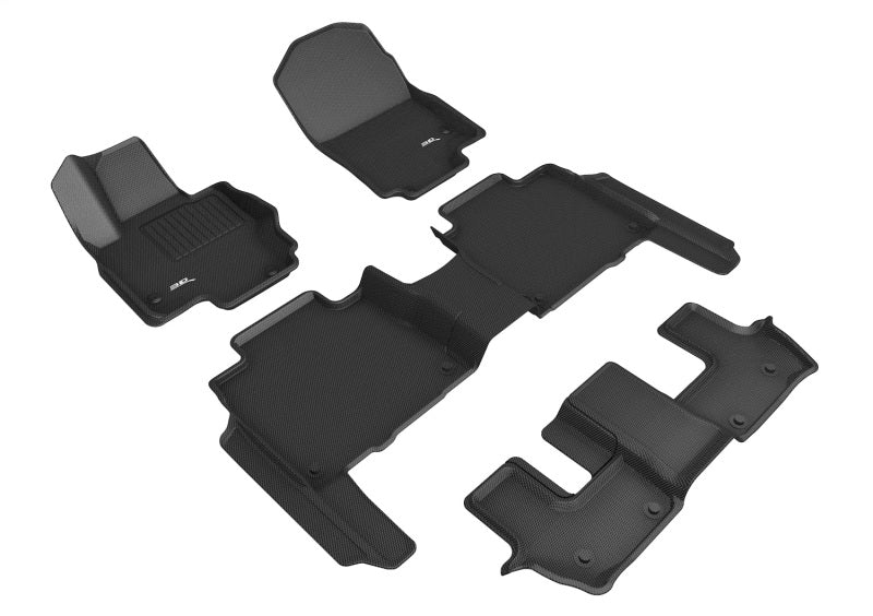 3D MAXpider 18-21 Audi Q5/SQ5 Elegant Hybrid 1st 2nd Row Floormat - Black SLAD04704709