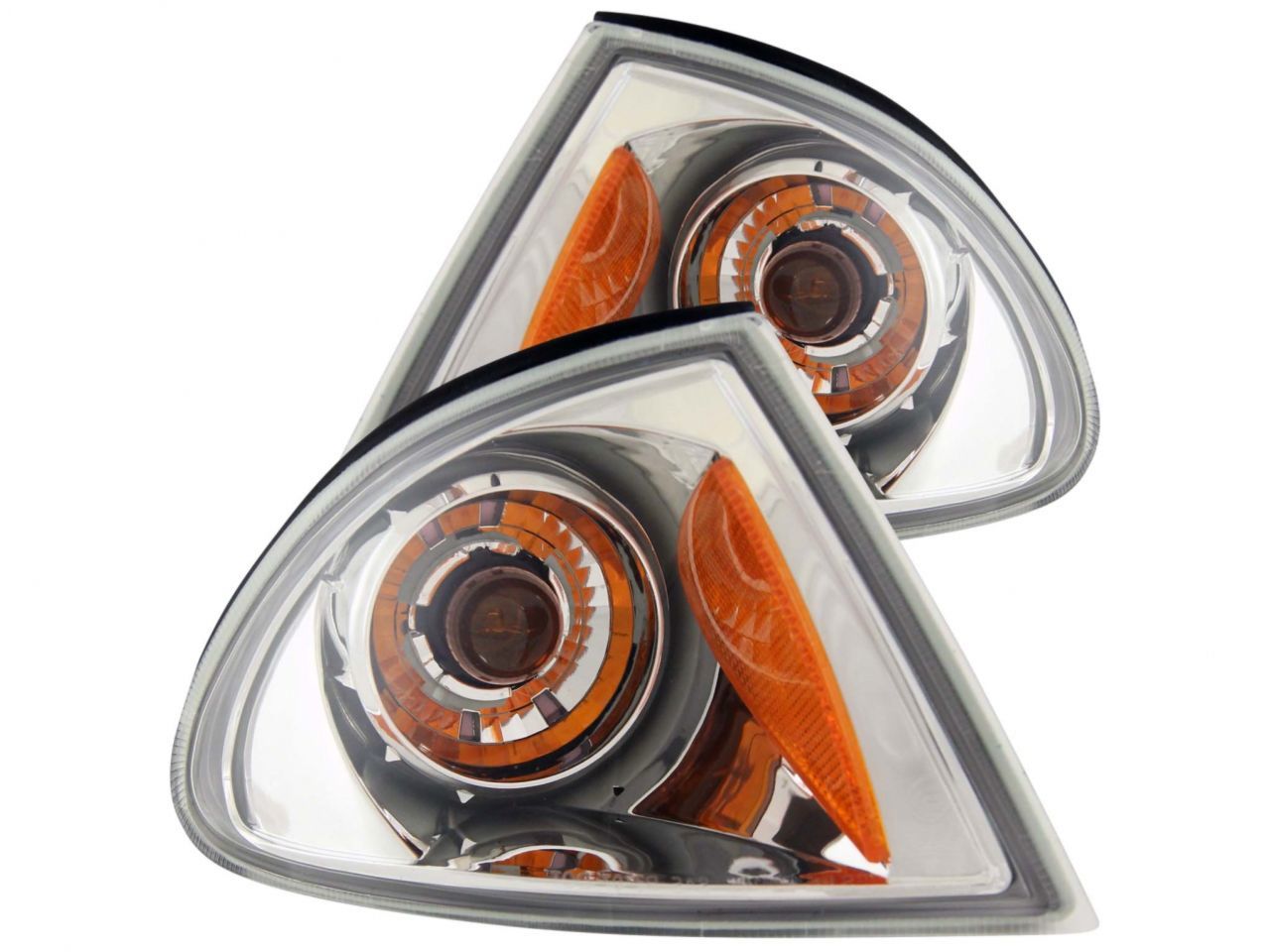 Anzo Corner Lights 1999-2001 BMW 3 Series E46 Euro Corner Lights Chrome w/