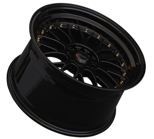 XXR 521 Wheel Black / Gold Rivets 20x8.5 +32 5x4.5,5x120