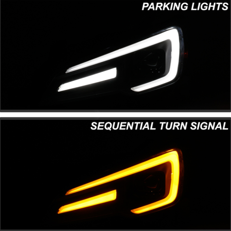 Spyder Subaru Impreza WRX 15-20 Halogen High-Power LED Headlights- Black PRO-YD-SWRX15HALAP-SBSEQ-BK 5088093