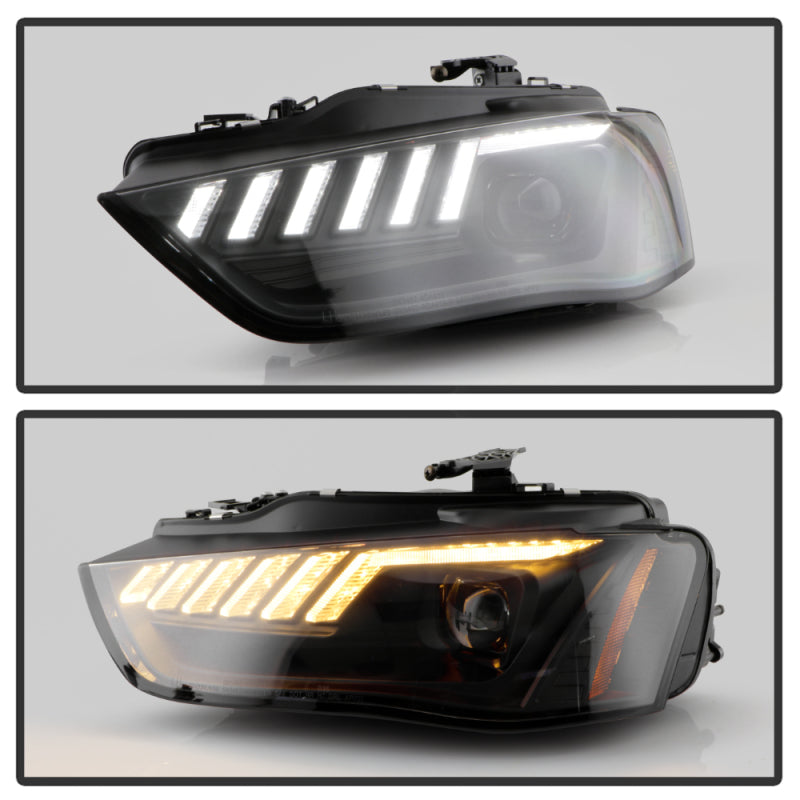 Spyder 13-16 Audi A4/S4 HID Model Only Projector Headlights - Black PRO-YD-AA413HIDSI-BK 5088338