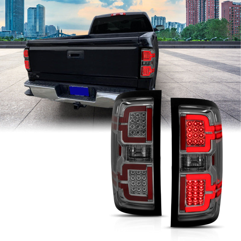 ANZO 2014-2018 Chevy Silverado 1500 LED Taillights Smoke 311290