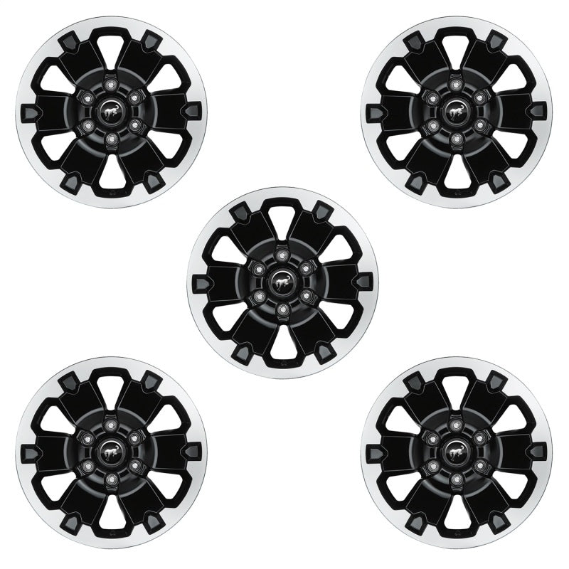 Ford Racing 21-22 Bronco 18in Black Machined Face Wheel Kit M-1007K-BB5