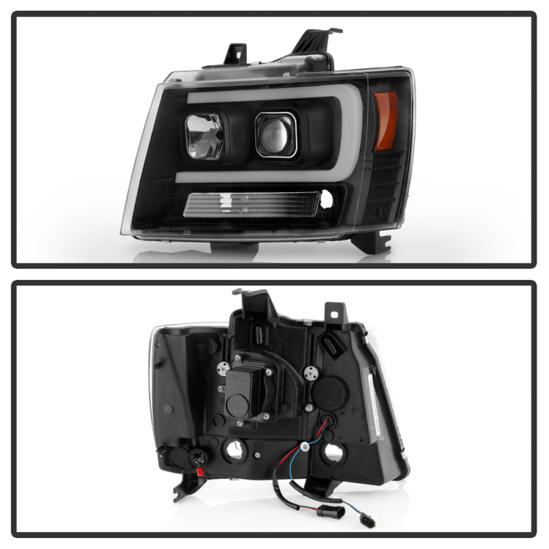 Spyder Chevy Suburban 1500/2500 07-14 Tahoe 07-14 LED Headlights Black PRO-YD-CSUB07V2PL-BK 5087515