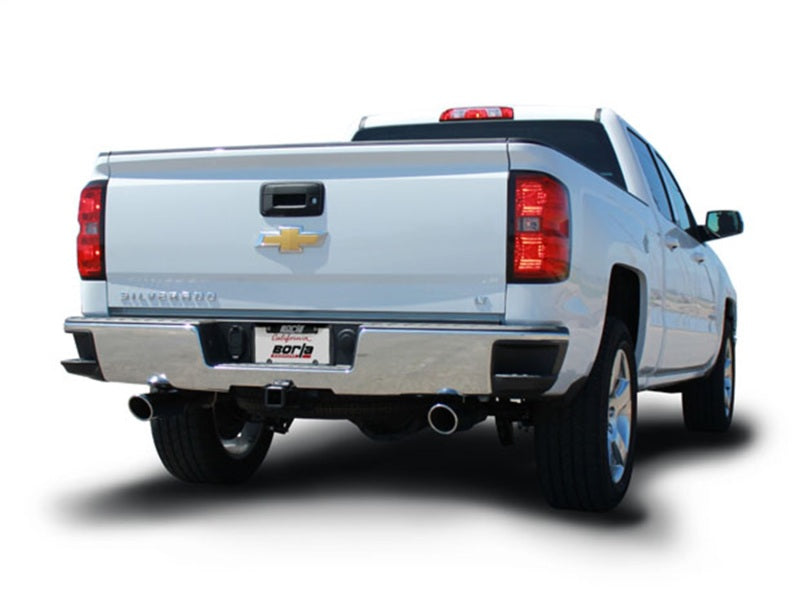 Borla 14 Silv/Sierra 1500 EC Std/CC Short 143.5in WB S-Type Single Split Rear Exit Cat-Back Exhaust 140571