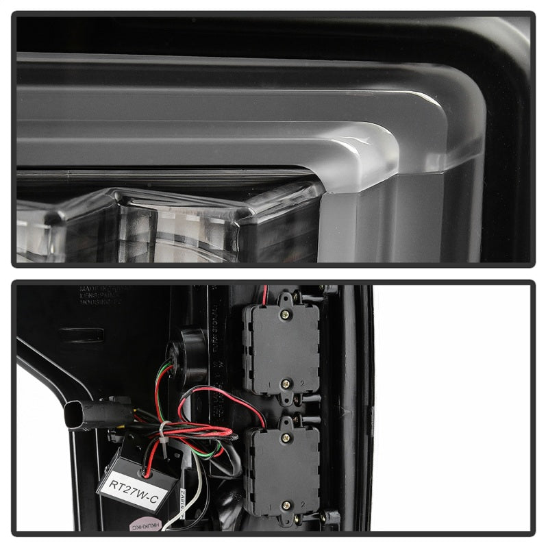 Spyder Ford F150 18-19 - Light Bar LED Tail Lights - All Black ALT-YD-FF15018-LED-BKV2 5085955