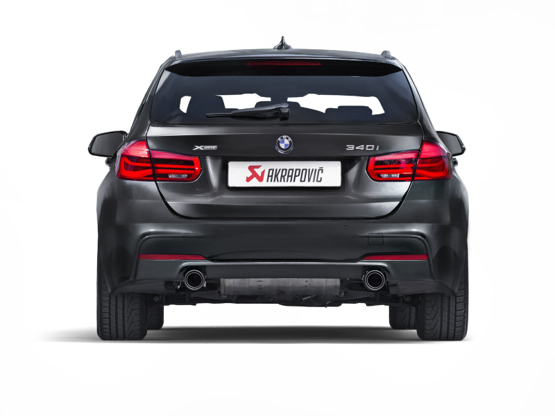 Akrapovic 16-17 BMW 340i (F30 F31) Evolution Line Cat Back (SS) w/ Carbon Tips (Req. Link Pipe) MTP-BM/SS/2H