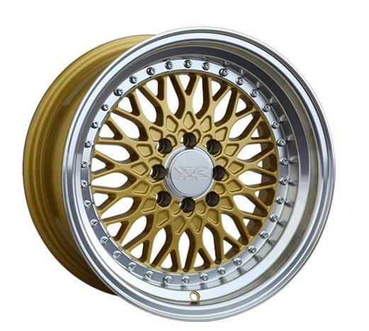 XXR 536 Wheel Hyper Gold / Machined Lip 15x8 0 4x100,4x114.3