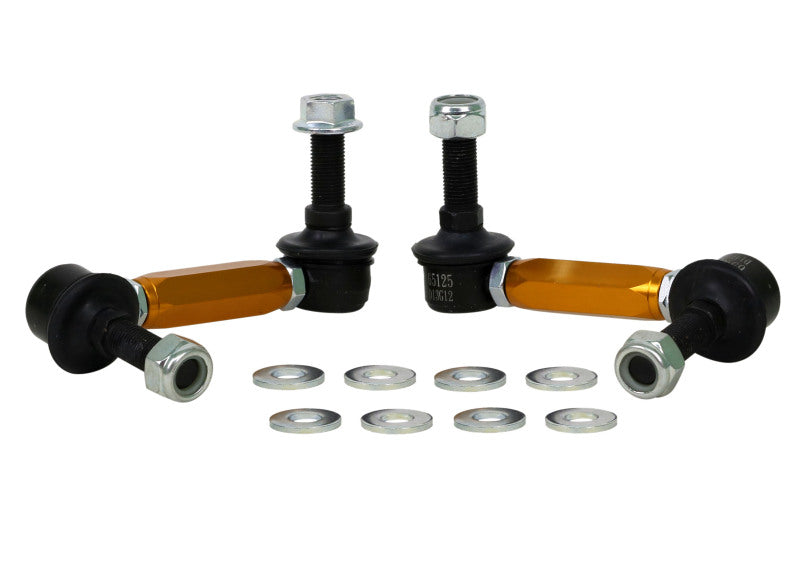 Whiteline Universal Sway Bar Link Assembly Heavy Duty Adjustable Steel Ball 115mm Size KLC180-115