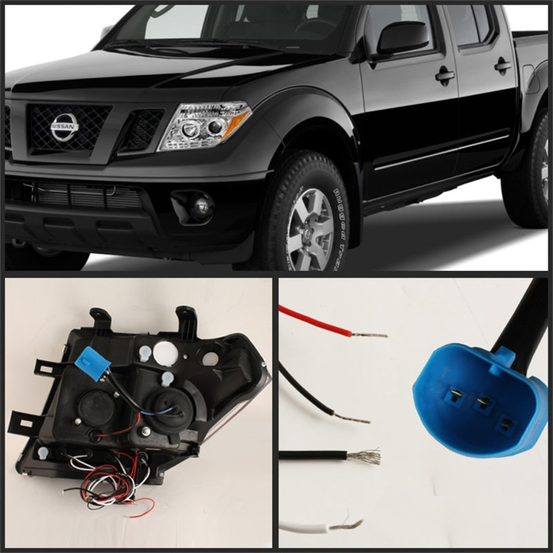 Spyder Nissan Frontier 05-08 Projector Headlights LED Halo LED Chrm PRO-YD-NF05-HL-C 5011534