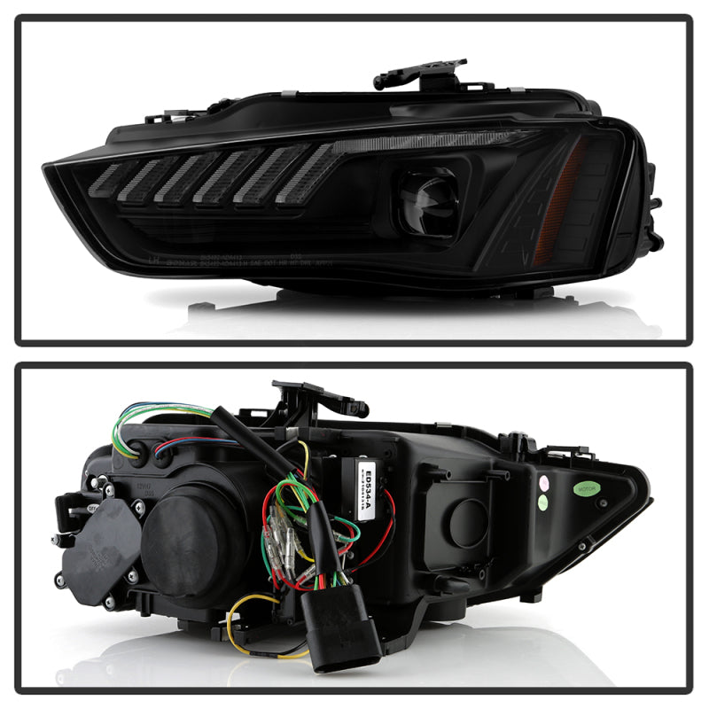 Spyder 13-16 Audi A4/S4 HID Model Only High-Power LED Headlights - Black PRO-YD-AA413HIDAP-BK 5088352